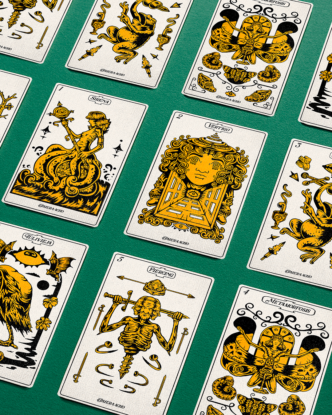 Ilustraciones de Meracho: Sirena, Vértigo y Metamorfosis